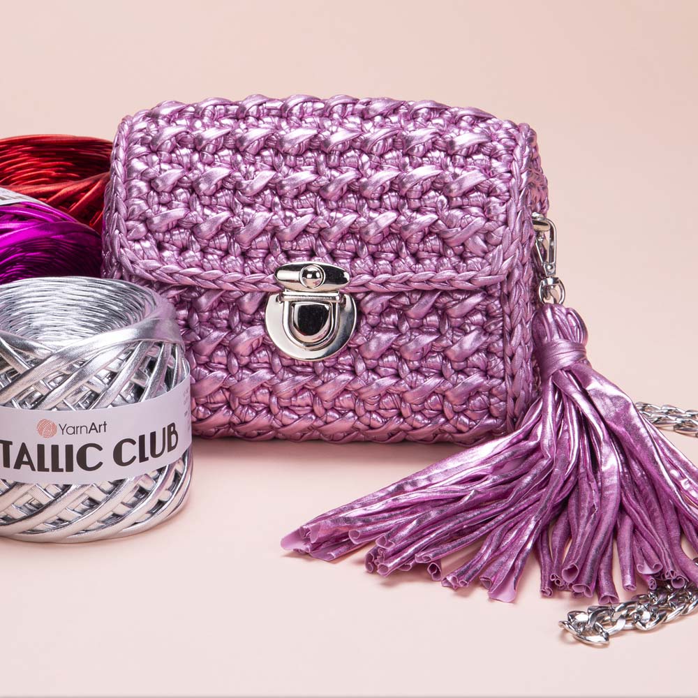 חוטי מטליק לסריגת תיקים METALIC