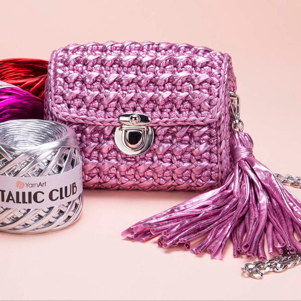 חוטי מטליק לסריגת תיקים METALIC