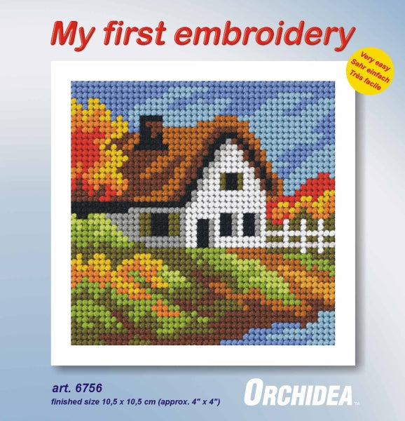 ערכת רקמה למתחילים – נוף סתיו קסום