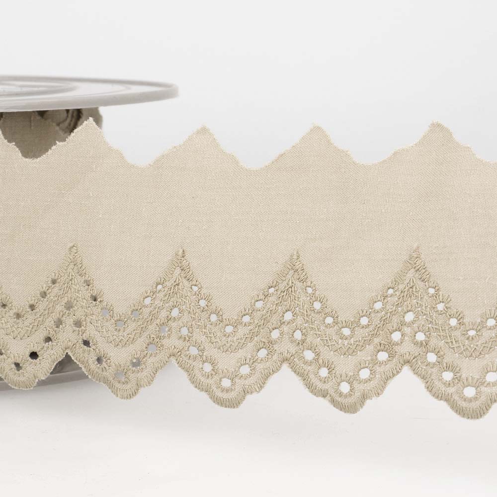 סרט תחרה גלים לגימור בגדים, קישוט ויצירה, 49 מ״מ