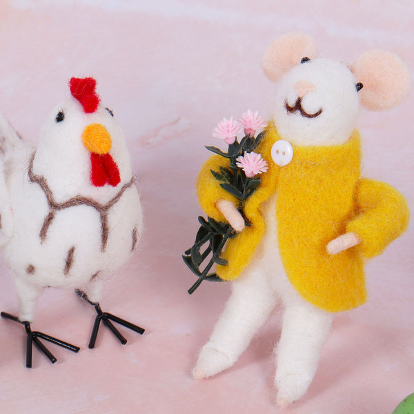 ערכת ליבוד לילדים ולמתחילים – עכברון פרחוני מתוק