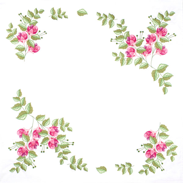 ערכת רקמה למפת שולחן – ורדים קלאסיים 80x80 cm