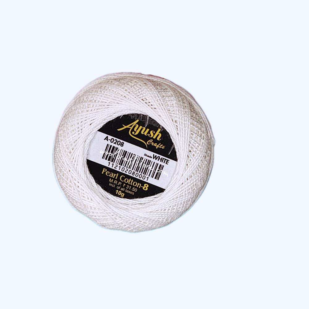 חוט 8 לרקמה וסריגת כיפות PEARL COTTON