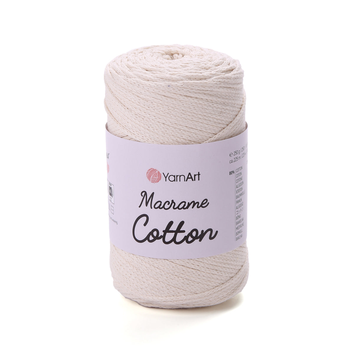חוטי מקרמה לסריגה ולעבודת יד MACRAME COTTON