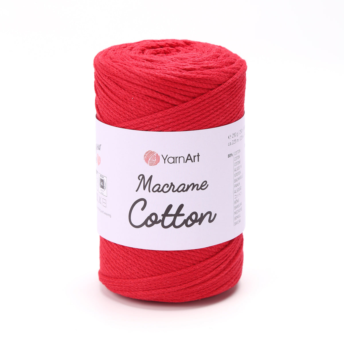 חוטי מקרמה לסריגה ולעבודת יד MACRAME COTTON