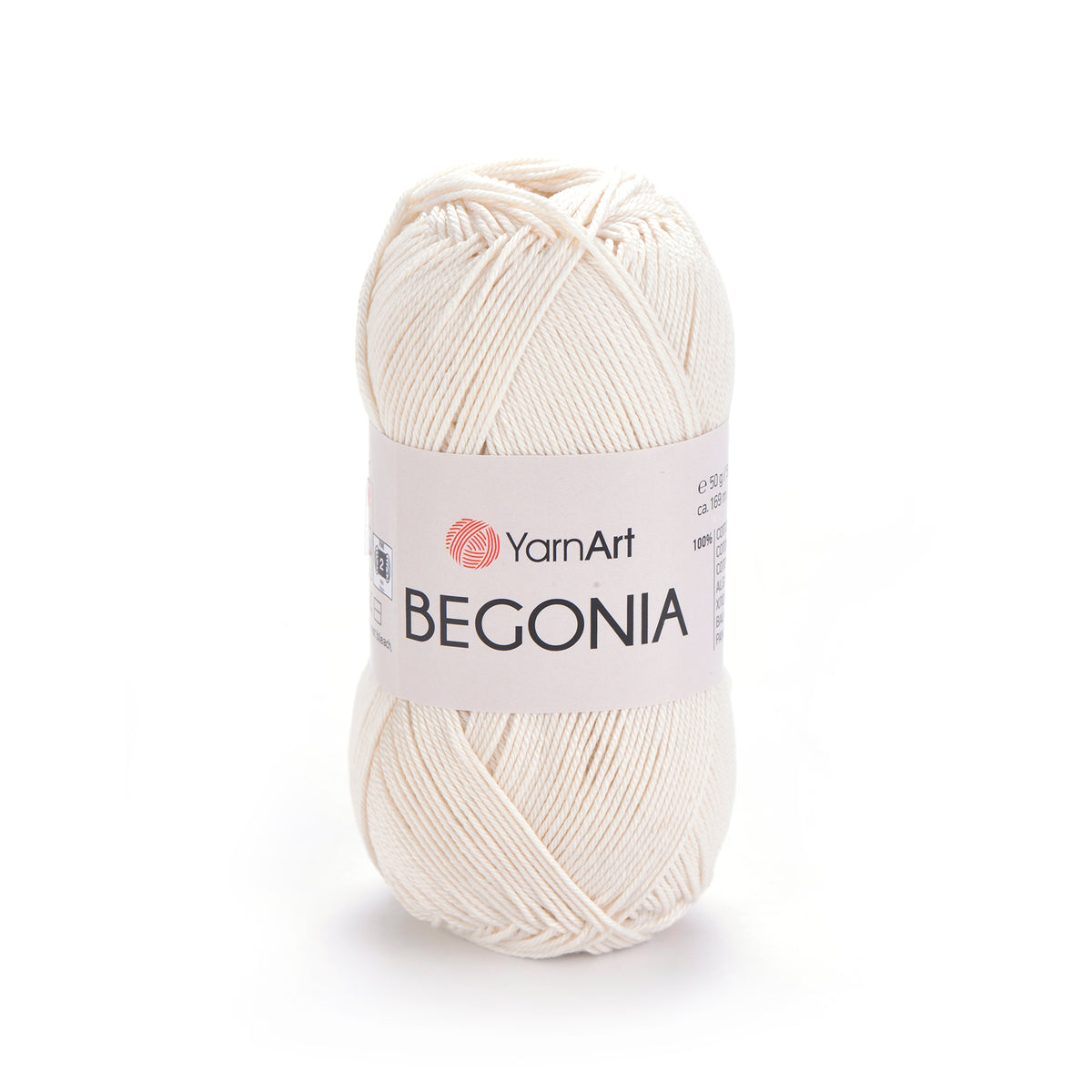 בגוניה כותנה איכותית לקרושה וסריגה BEGONIA 50g/169m