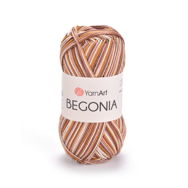 חוטי כותנה לסריגת יד BEGONIA MELANGE