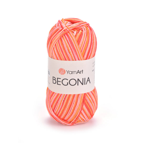 חוטי כותנה לסריגת יד BEGONIA MELANGE