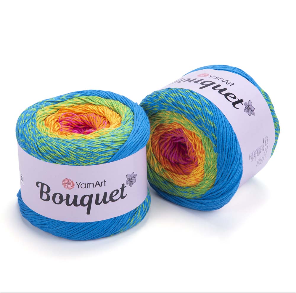 כותנה עבה מחליף צבעים BOUQUET 250g/500m