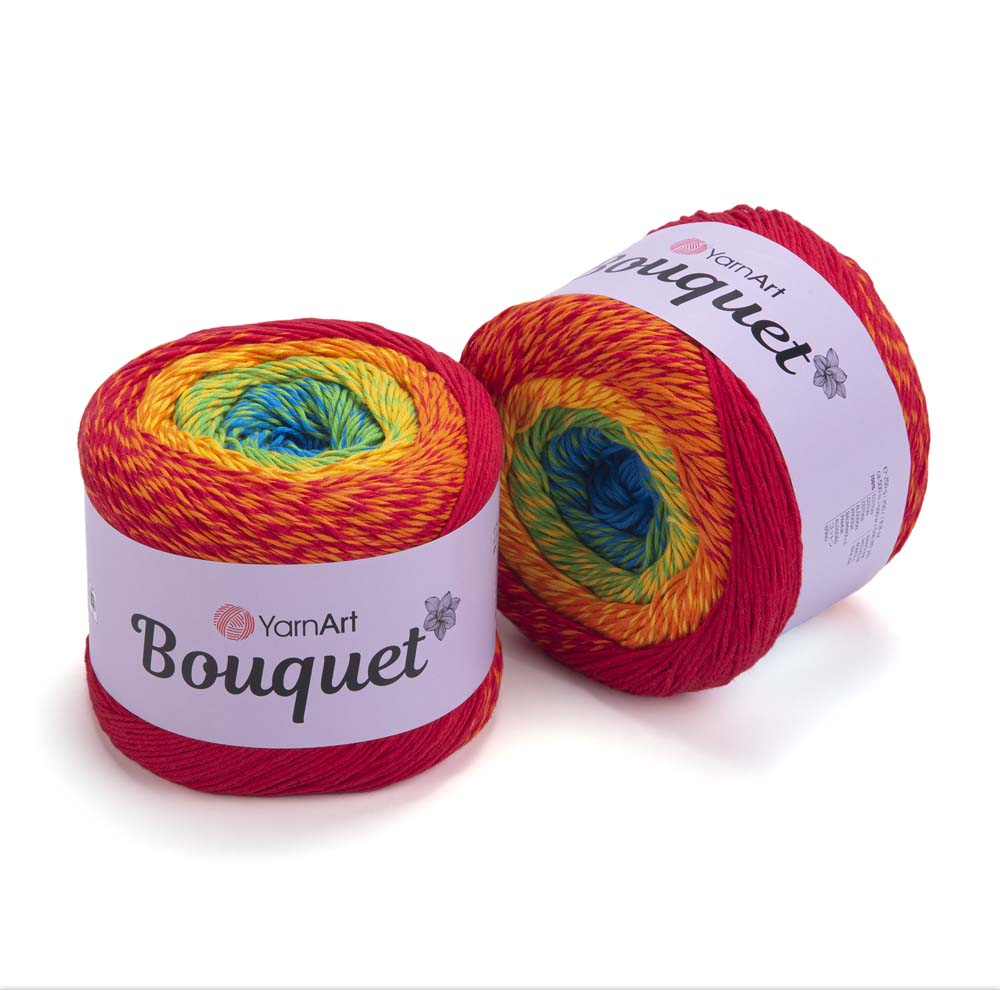 כותנה עבה מחליף צבעים BOUQUET 250g/500m