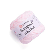 חוטי כותנה לסריגת יד BOUQUET UNICOLOR 100g/200m