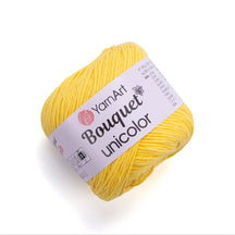 חוטי כותנה לסריגת יד BOUQUET UNICOLOR 100g/200m