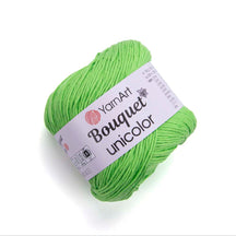 חוטי כותנה לסריגת יד BOUQUET UNICOLOR 100g/200m