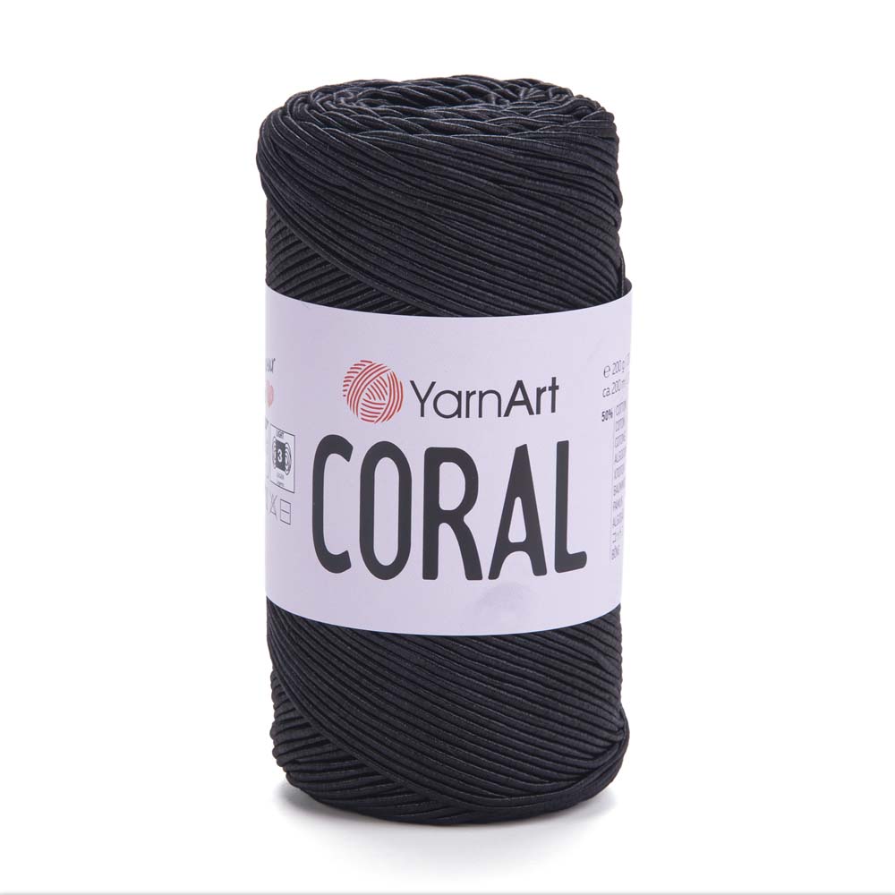 חוטי כותנה לסריגת תיקים  CORAL 200g