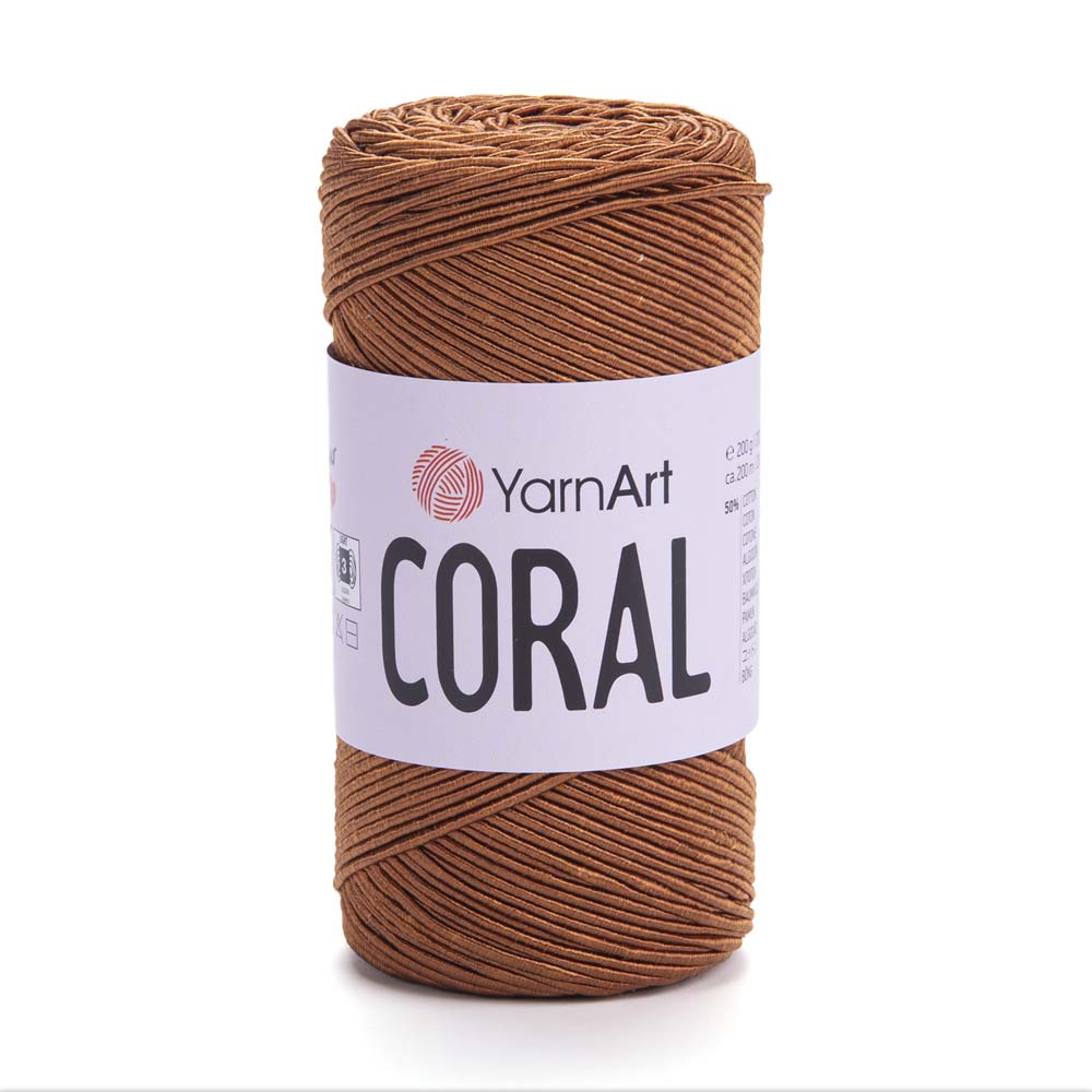 חוטי כותנה לסריגת תיקים  CORAL 200g
