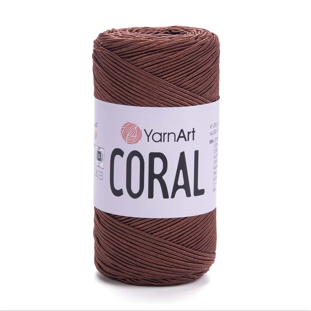 חוטי כותנה לסריגת תיקים  CORAL 200g