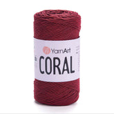חוטי כותנה לסריגת תיקים  CORAL 200g