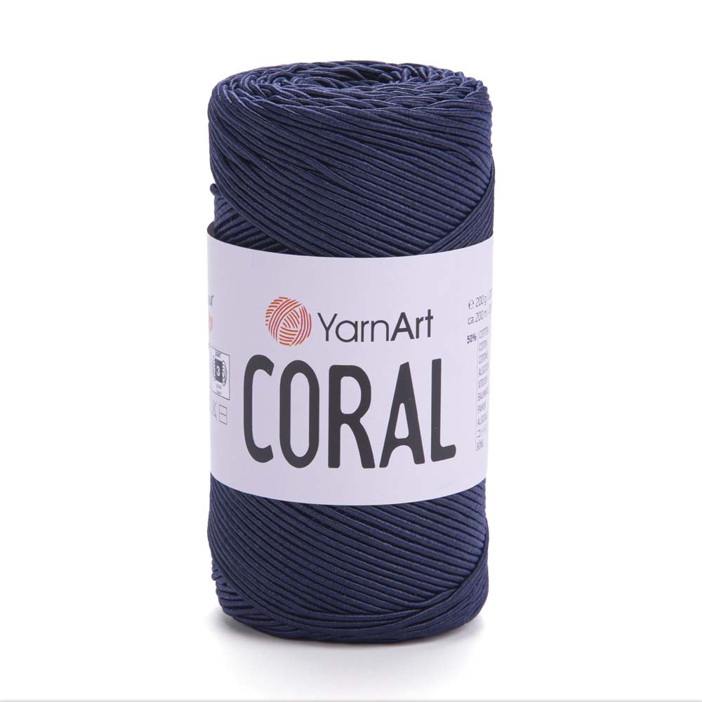 חוטי כותנה לסריגת תיקים  CORAL 200g