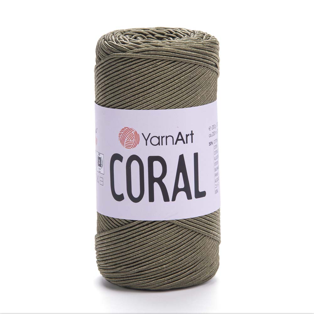 חוטי כותנה לסריגת תיקים  CORAL 200g