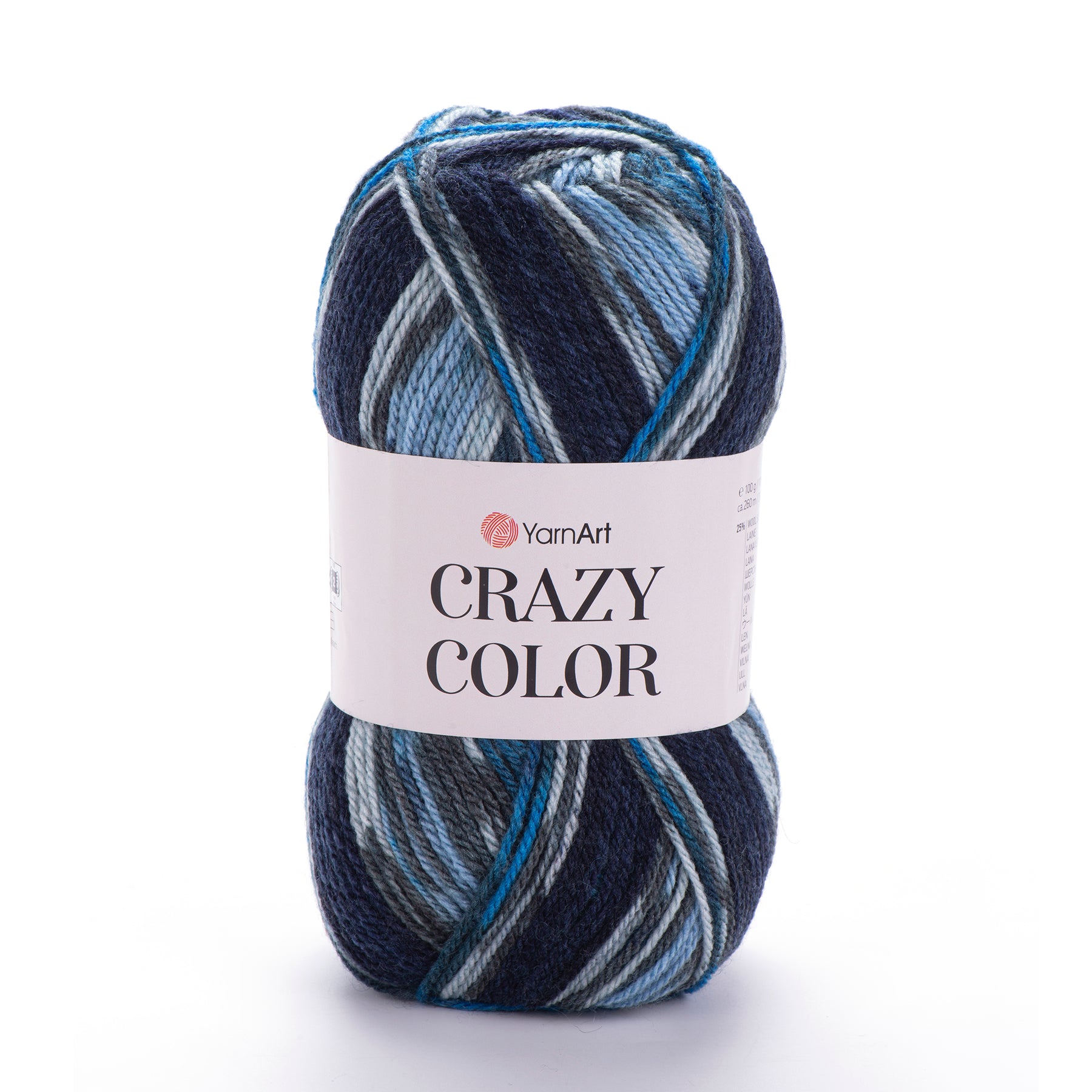 צמר חכם ג׳קארד בעובי בינוני CRAZY COLOR