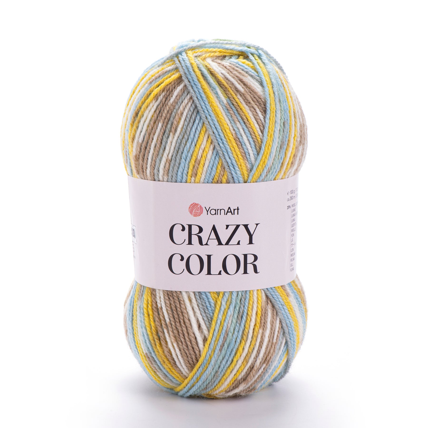 צמר חכם ג׳קארד בעובי בינוני CRAZY COLOR