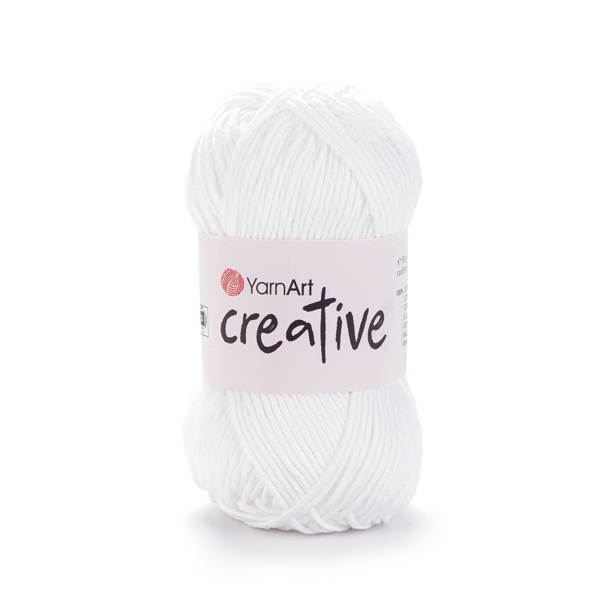 חוט כותנה עבה לסריגת תיקים, ואביזרים Creative 50g/85m