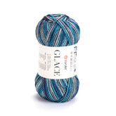 Glace חוט סריגה מבריק רך ועמיד לבגדים ואביזרים 100g/210m