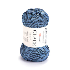Glace חוט סריגה מבריק רך ועמיד לבגדים ואביזרים 100g/210m