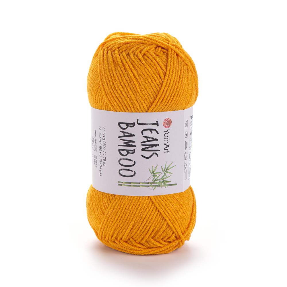 חוטי במבוק לסריגת יד JEANS BAMBOO 50g/150m