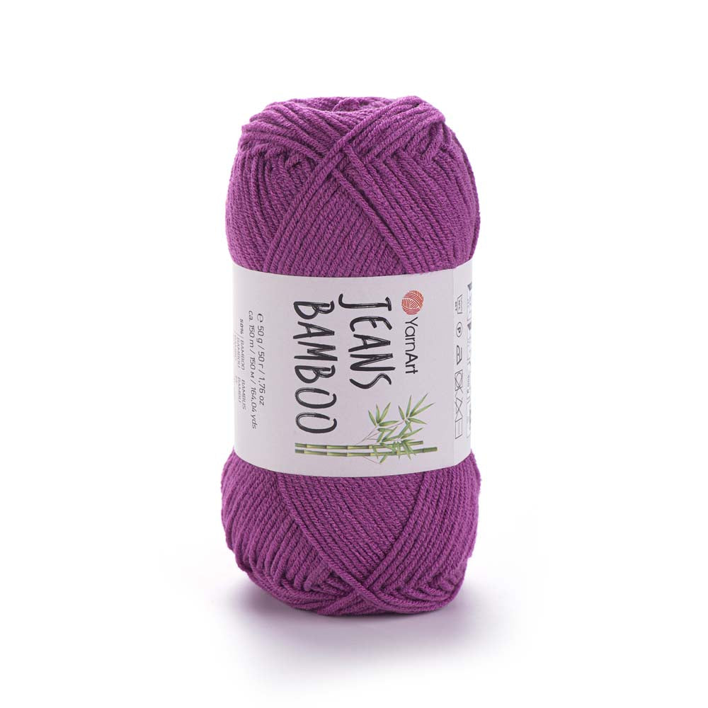 חוטי במבוק לסריגת יד JEANS BAMBOO 50g/150m