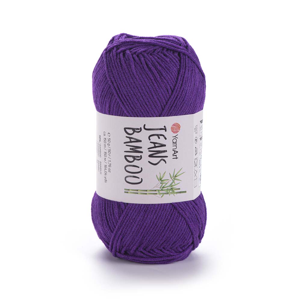 חוטי במבוק לסריגת יד JEANS BAMBOO 50g/150m