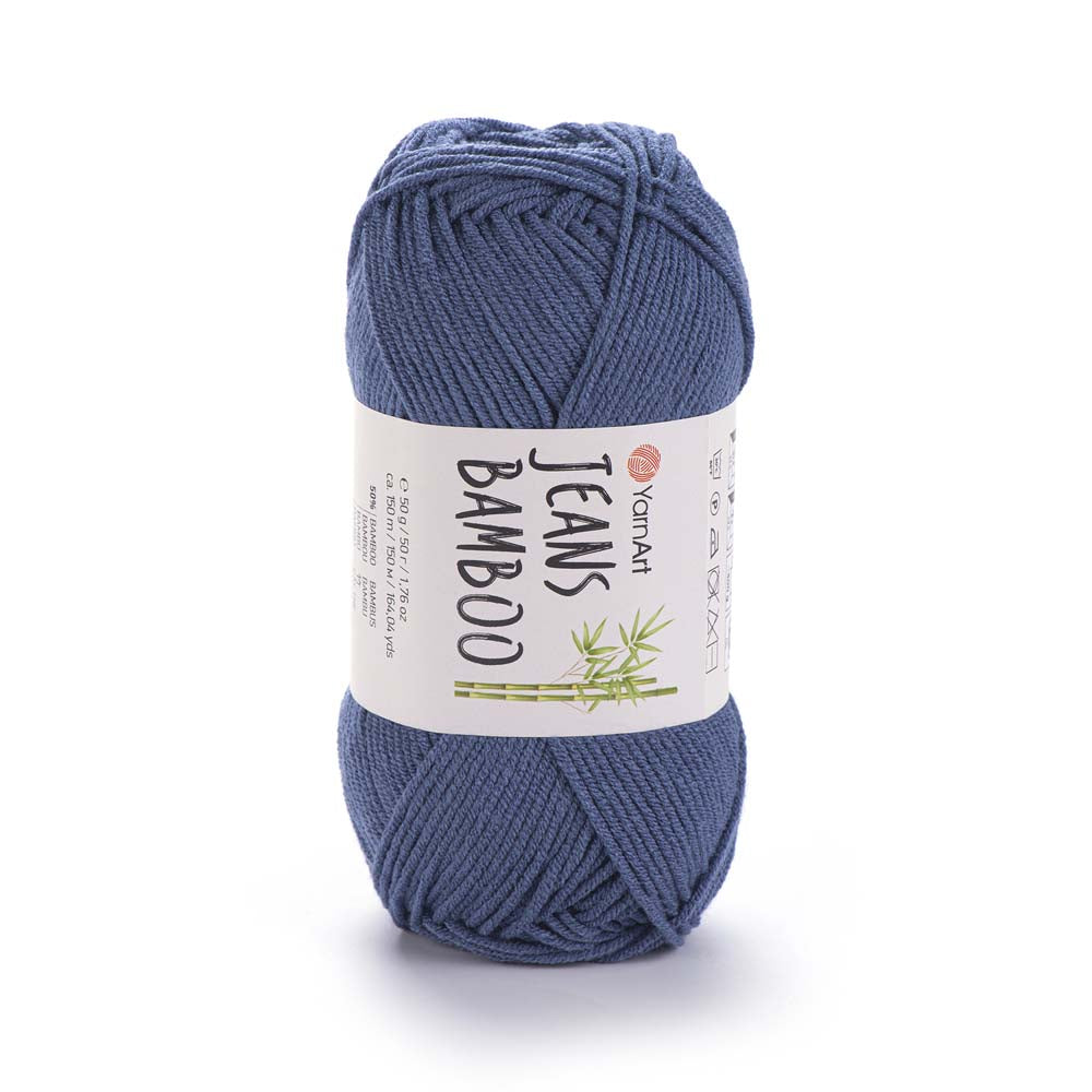 חוטי במבוק לסריגת יד JEANS BAMBOO 50g/150m