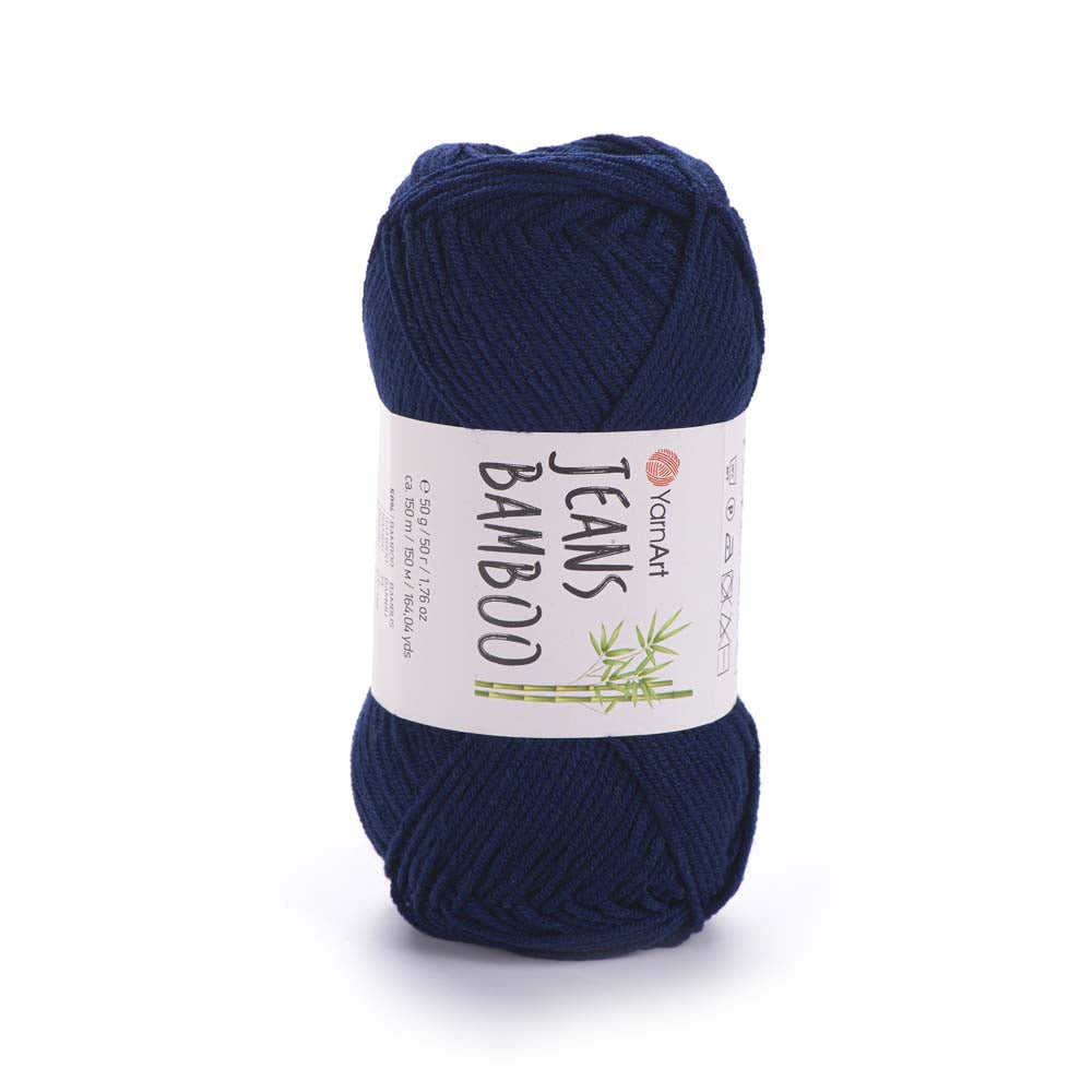 חוטי במבוק לסריגת יד JEANS BAMBOO 50g/150m