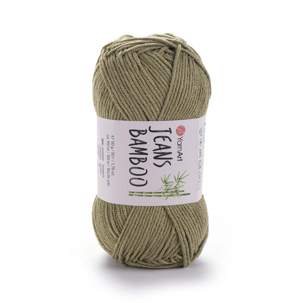 חוטי במבוק לסריגת יד JEANS BAMBOO 50g/150m