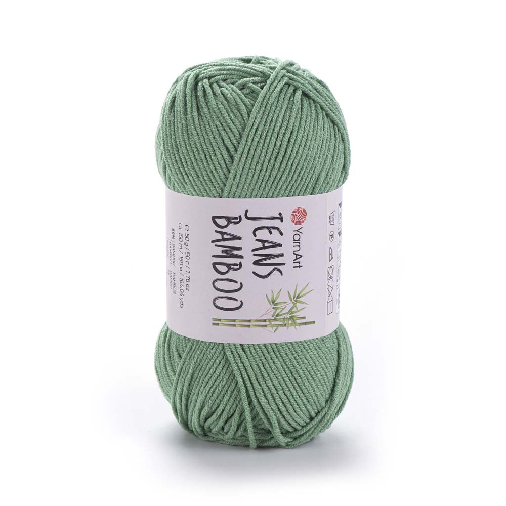 חוטי במבוק לסריגת יד JEANS BAMBOO 50g/150m