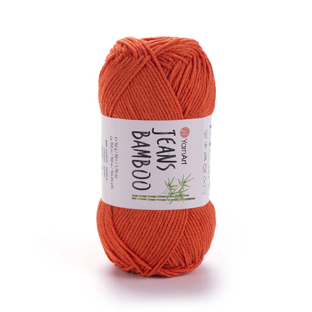 חוטי במבוק לסריגת יד JEANS BAMBOO 50g/150m