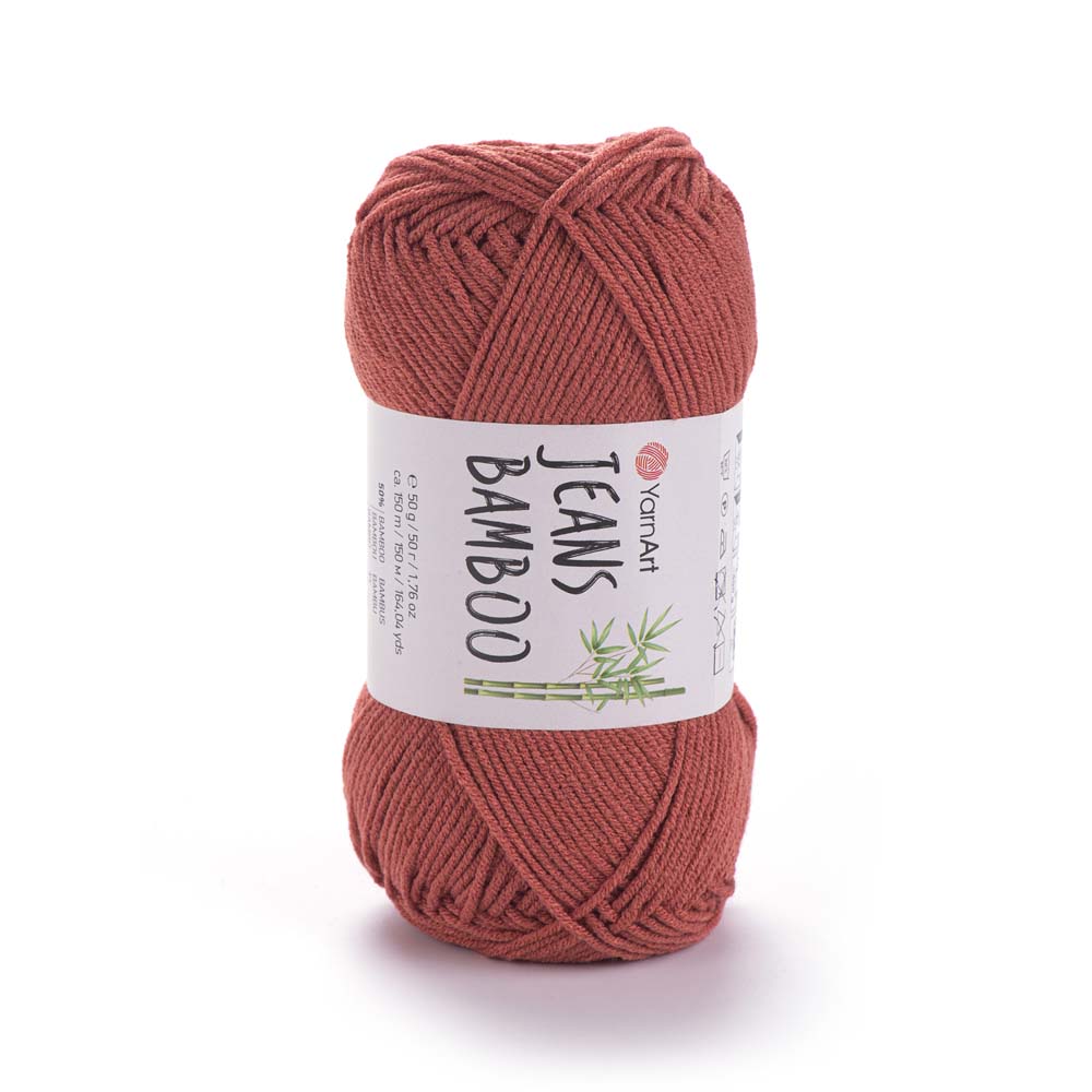 חוטי במבוק לסריגת יד JEANS BAMBOO 50g/150m