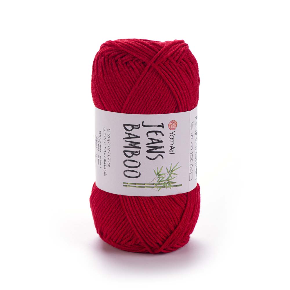 חוטי במבוק לסריגת יד JEANS BAMBOO 50g/150m