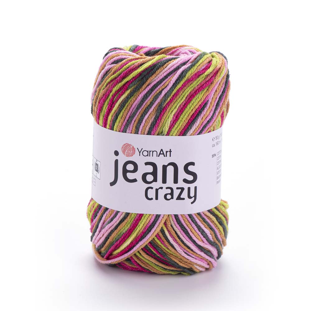 ג׳ינס קראזי חוטי כותנה צבעוניים JEANS Crazy 50g/160m