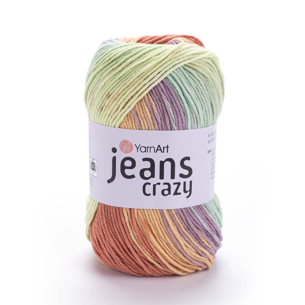 ג׳ינס קראזי חוטי כותנה צבעוניים JEANS Crazy 50g/160m