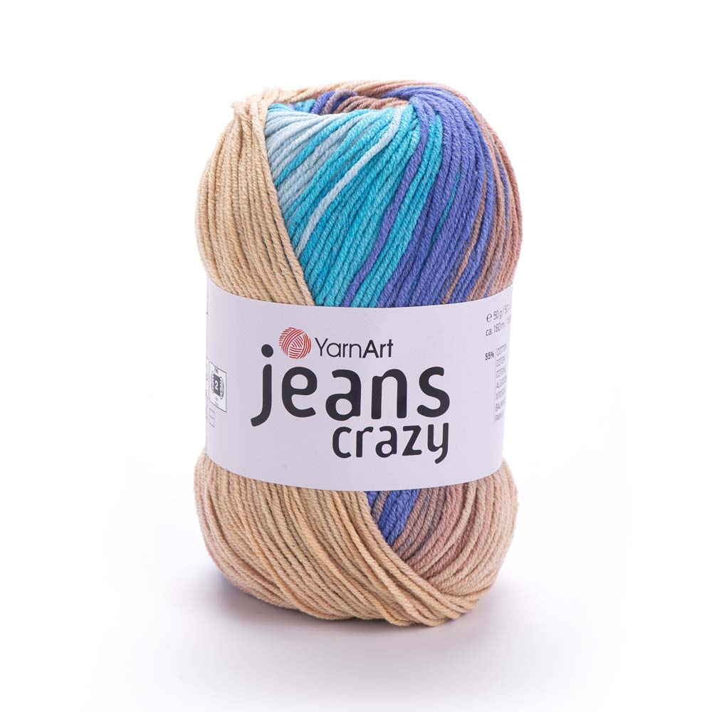 ג׳ינס קראזי חוטי כותנה צבעוניים JEANS Crazy 50g/160m