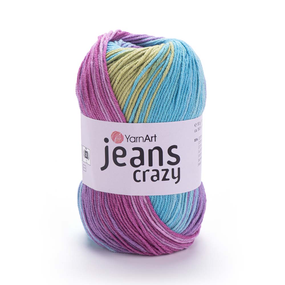 ג׳ינס קראזי חוטי כותנה צבעוניים JEANS Crazy 50g/160m