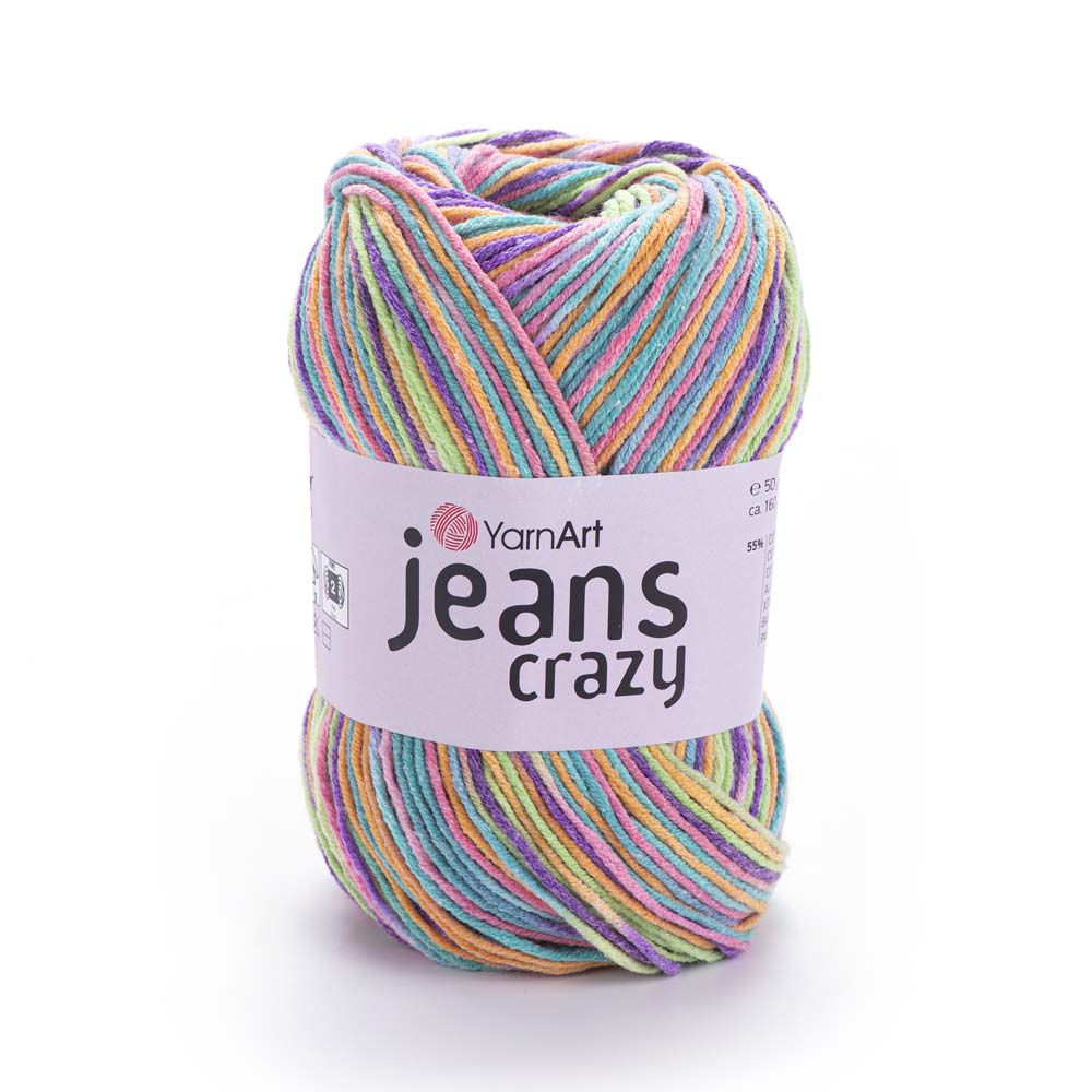 ג׳ינס קראזי חוטי כותנה צבעוניים JEANS Crazy 50g/160m
