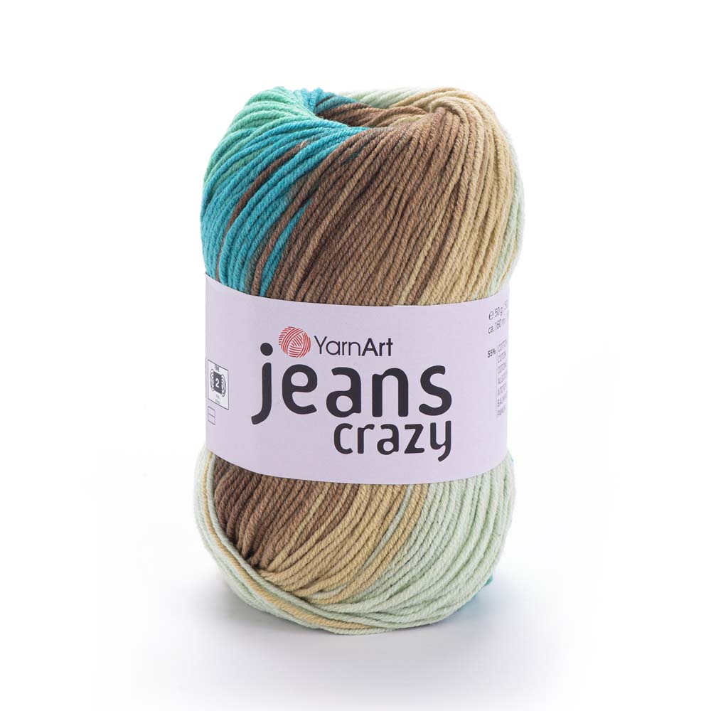 ג׳ינס קראזי חוטי כותנה צבעוניים JEANS Crazy 50g/160m