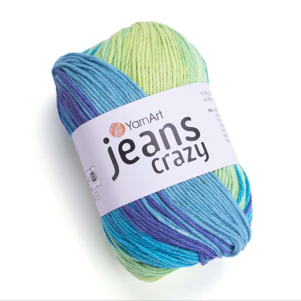 ג׳ינס קראזי חוטי כותנה צבעוניים JEANS Crazy 50g/160m