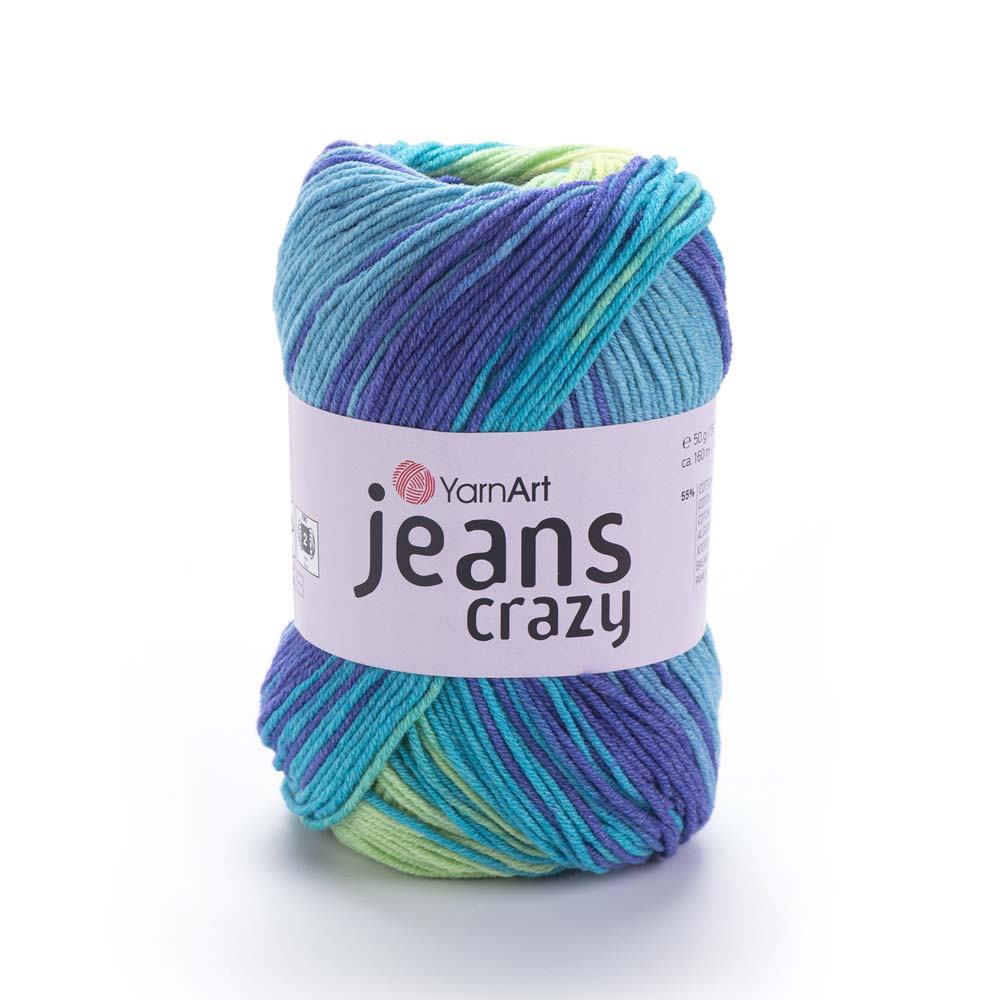 ג׳ינס קראזי חוטי כותנה צבעוניים JEANS Crazy 50g/160m