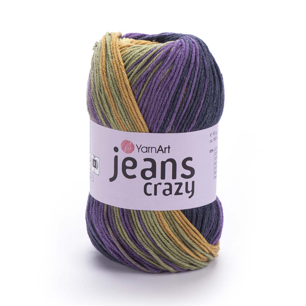 ג׳ינס קראזי חוטי כותנה צבעוניים JEANS Crazy 50g/160m