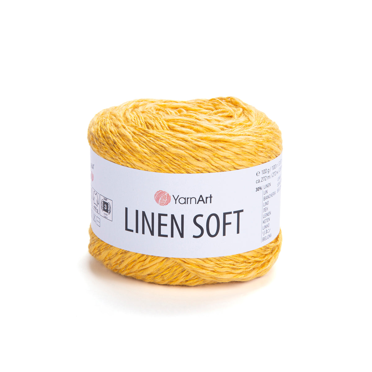 חוט סריגה Linen Soft – תערובת פשתן, ויסקוזה וכותנה | 100 גרם