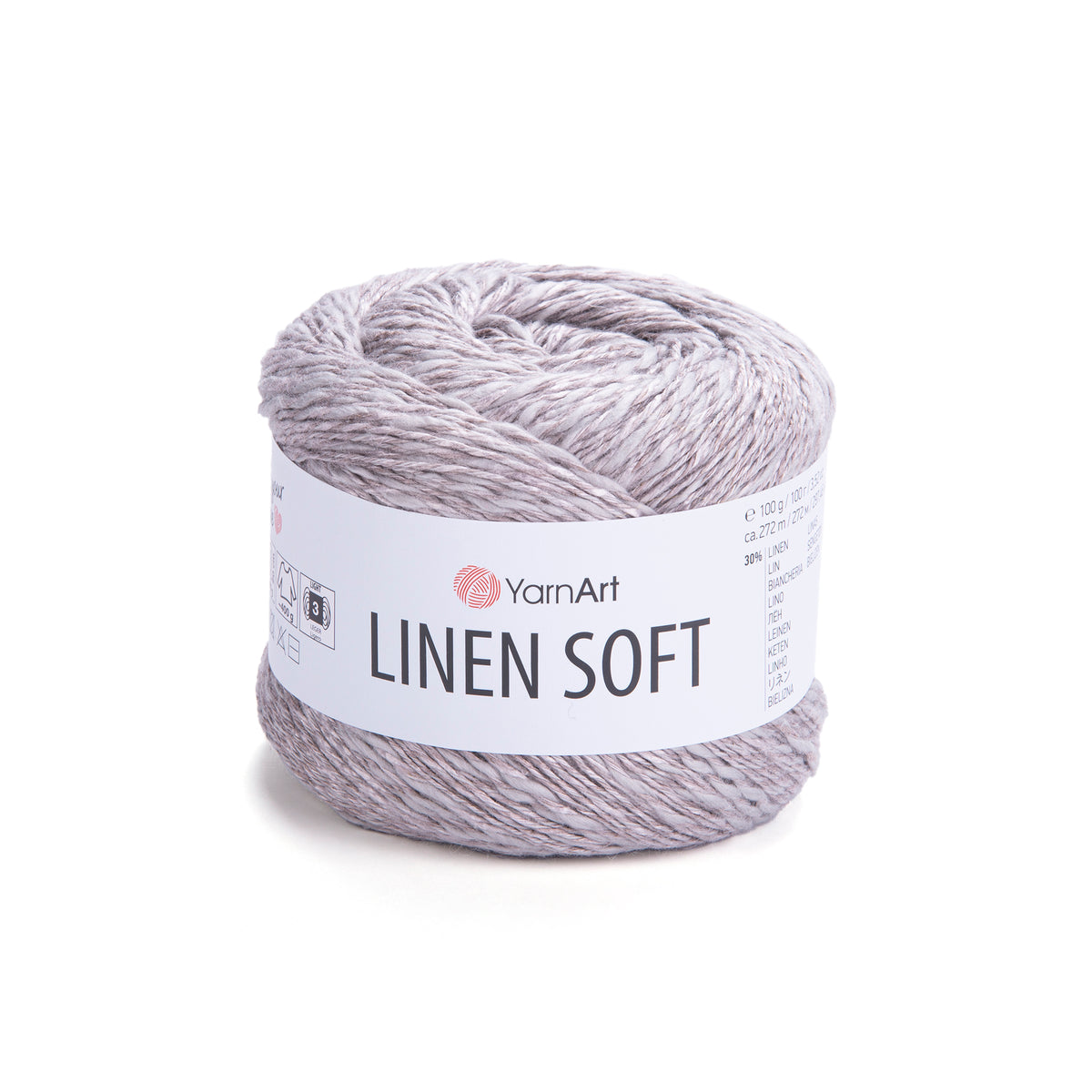 חוט סריגה Linen Soft – תערובת פשתן, ויסקוזה וכותנה | 100 גרם
