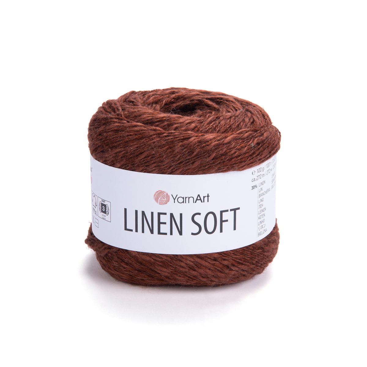 חוט סריגה Linen Soft – תערובת פשתן, ויסקוזה וכותנה | 100 גרם